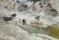 رَنج کم‌آبی  در برخی از روستاهای لوداب