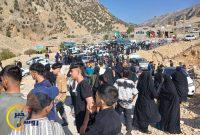 جاماندگان اربعین حسینی در لنده مسیر عشق را پیمودند